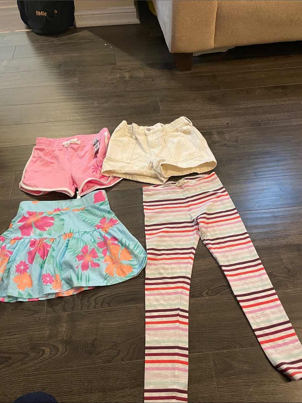 Various kids shorts and tights